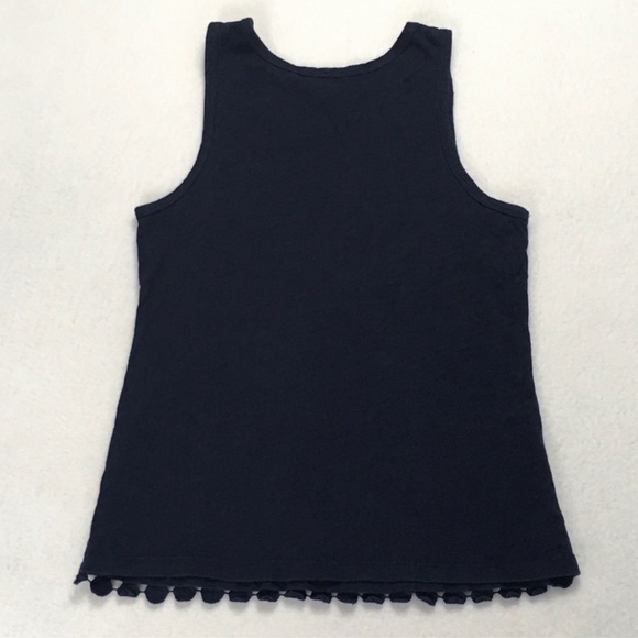 J. Crew - Tiered Dot Front Tank in Classic Navy - Picture 2 of 4